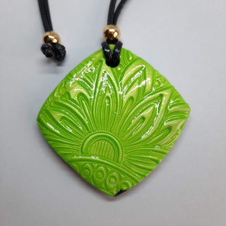 Colgante Cuadrado Grande Verde