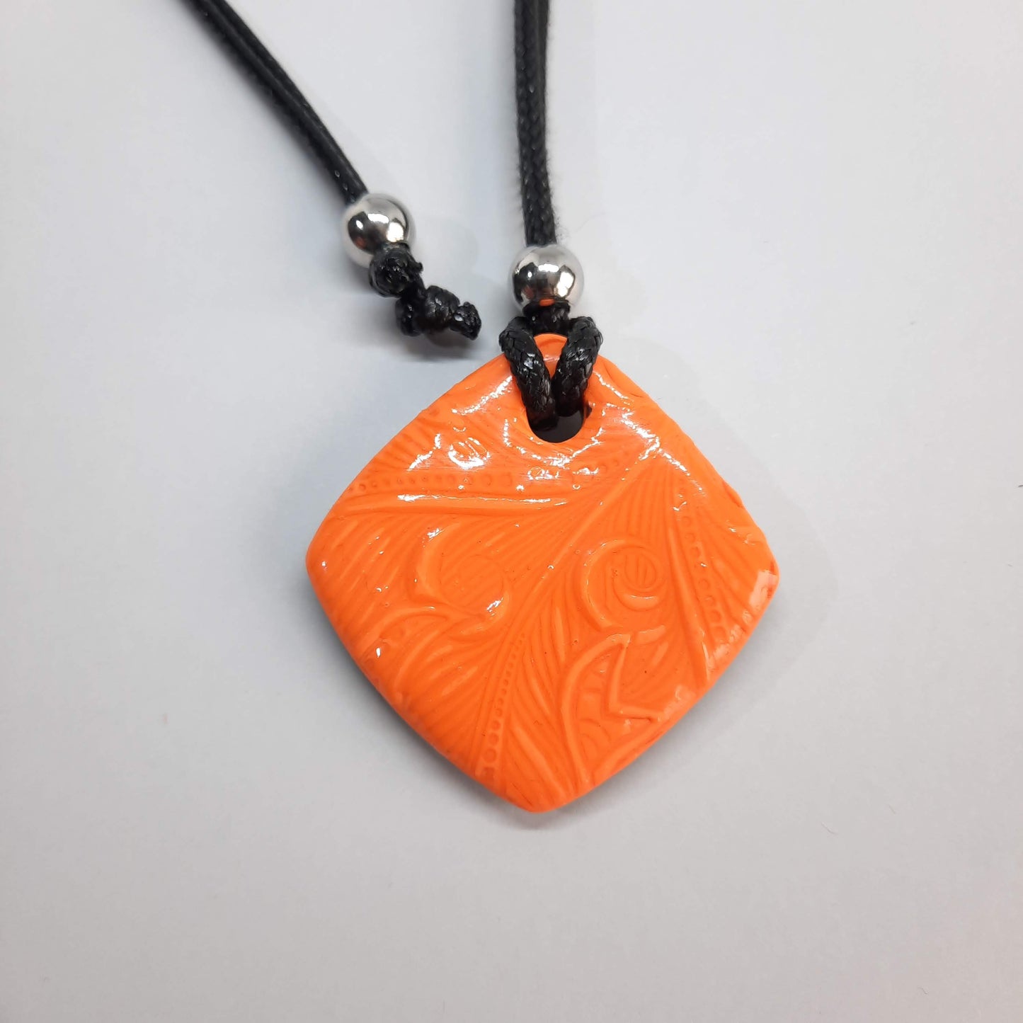 Colgante Cuadrado Mediano Naranja