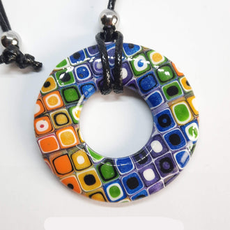 Colgante Donut Grande Arcoíris