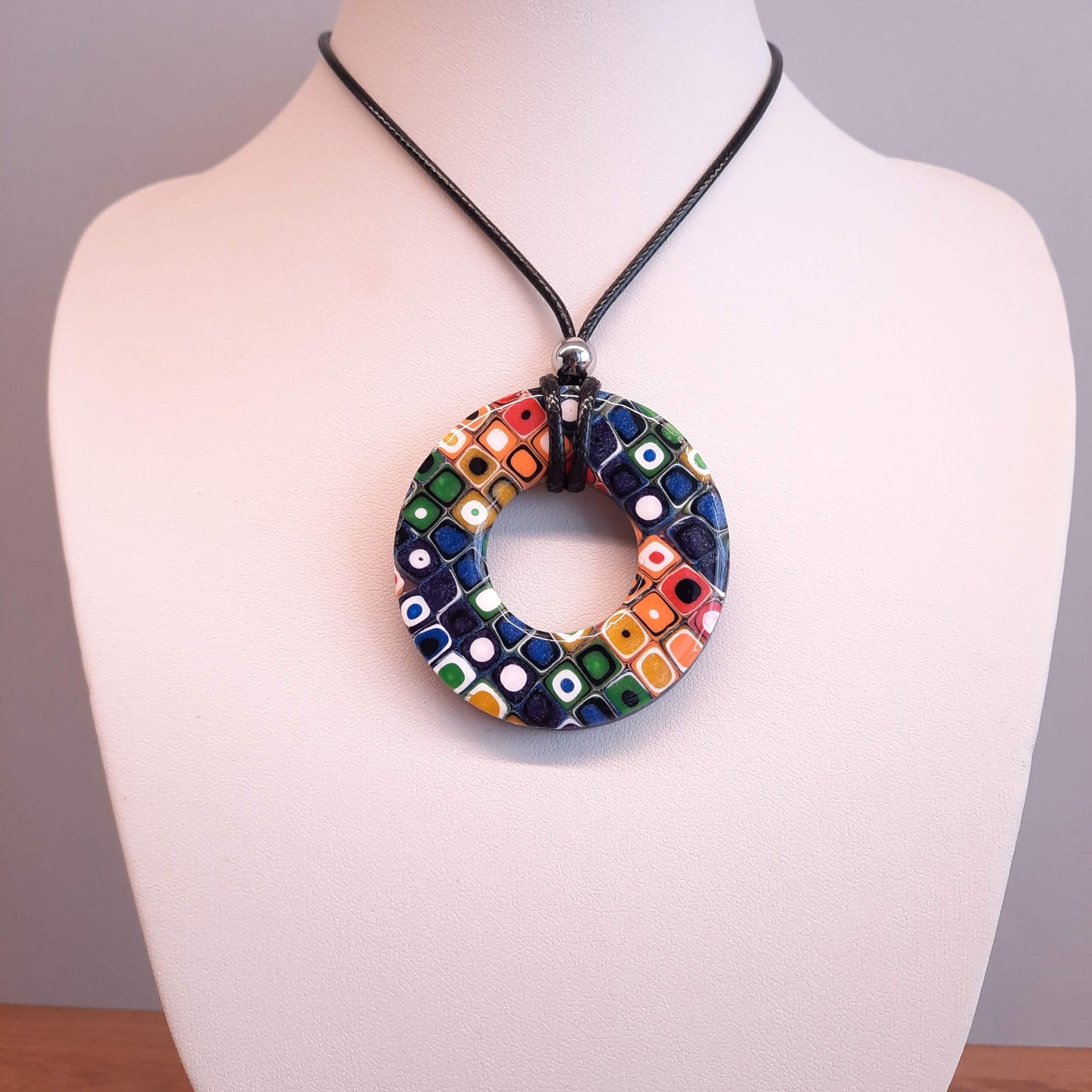 Colgante Donut Grande Arcoíris