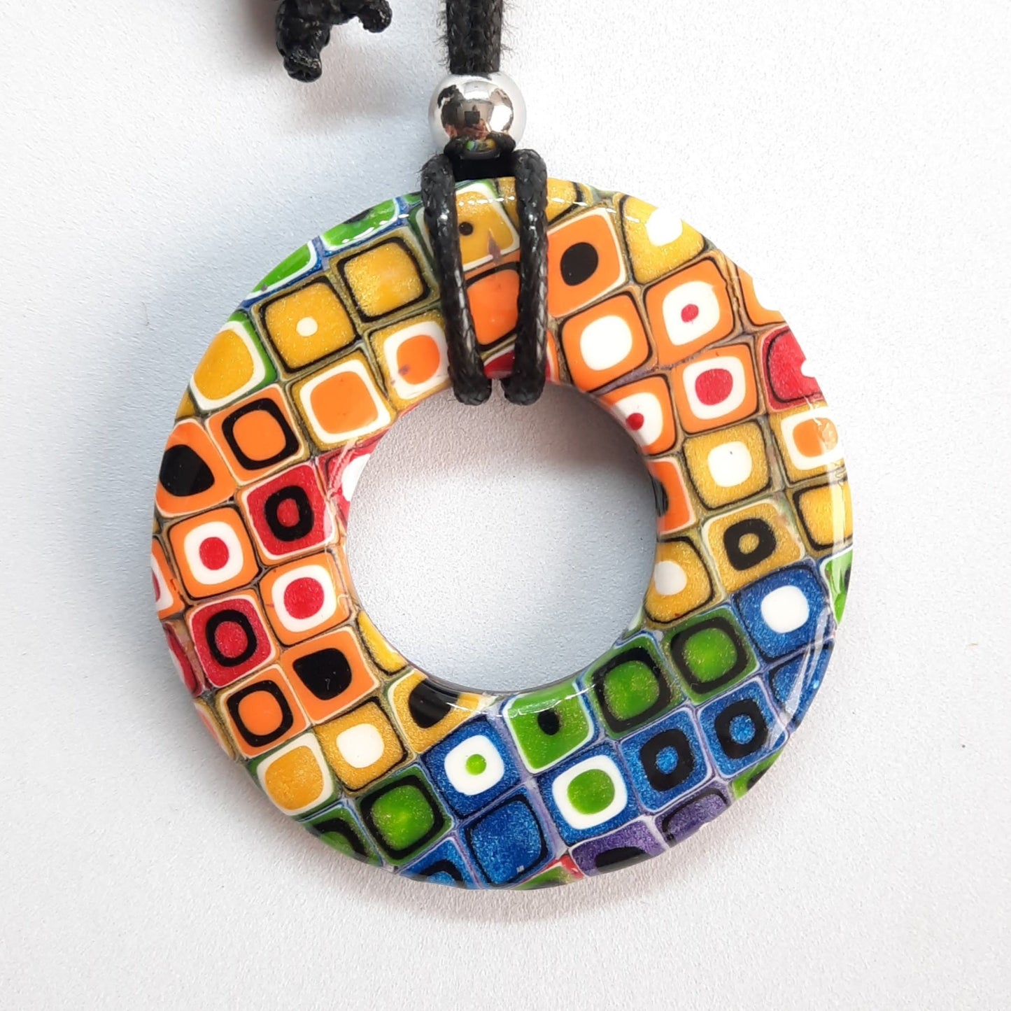 Colgante Donut Grande Arcoíris