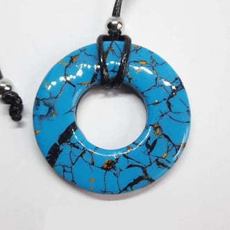 Colgante Donut Grande Turquesa