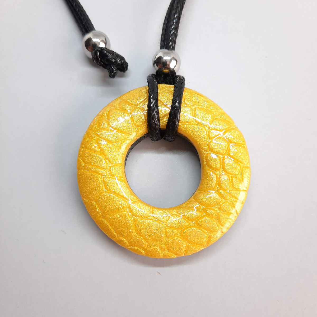 Colgante Donut Mediano Amarillo
