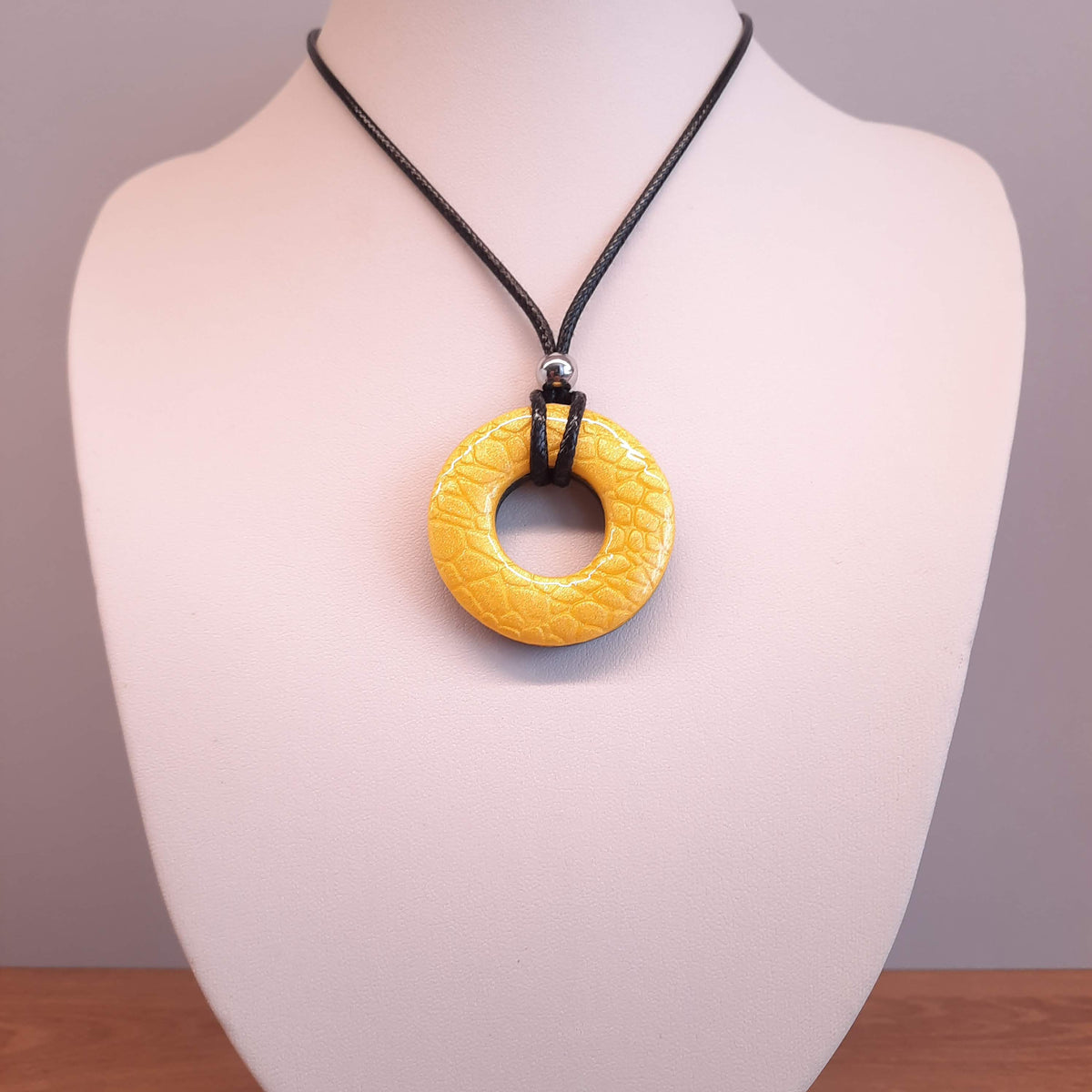 Colgante Donut Mediano Amarillo