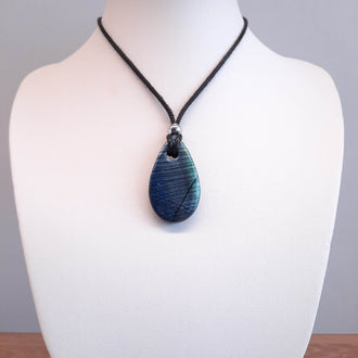 Colgante Gota Labradorita Azul