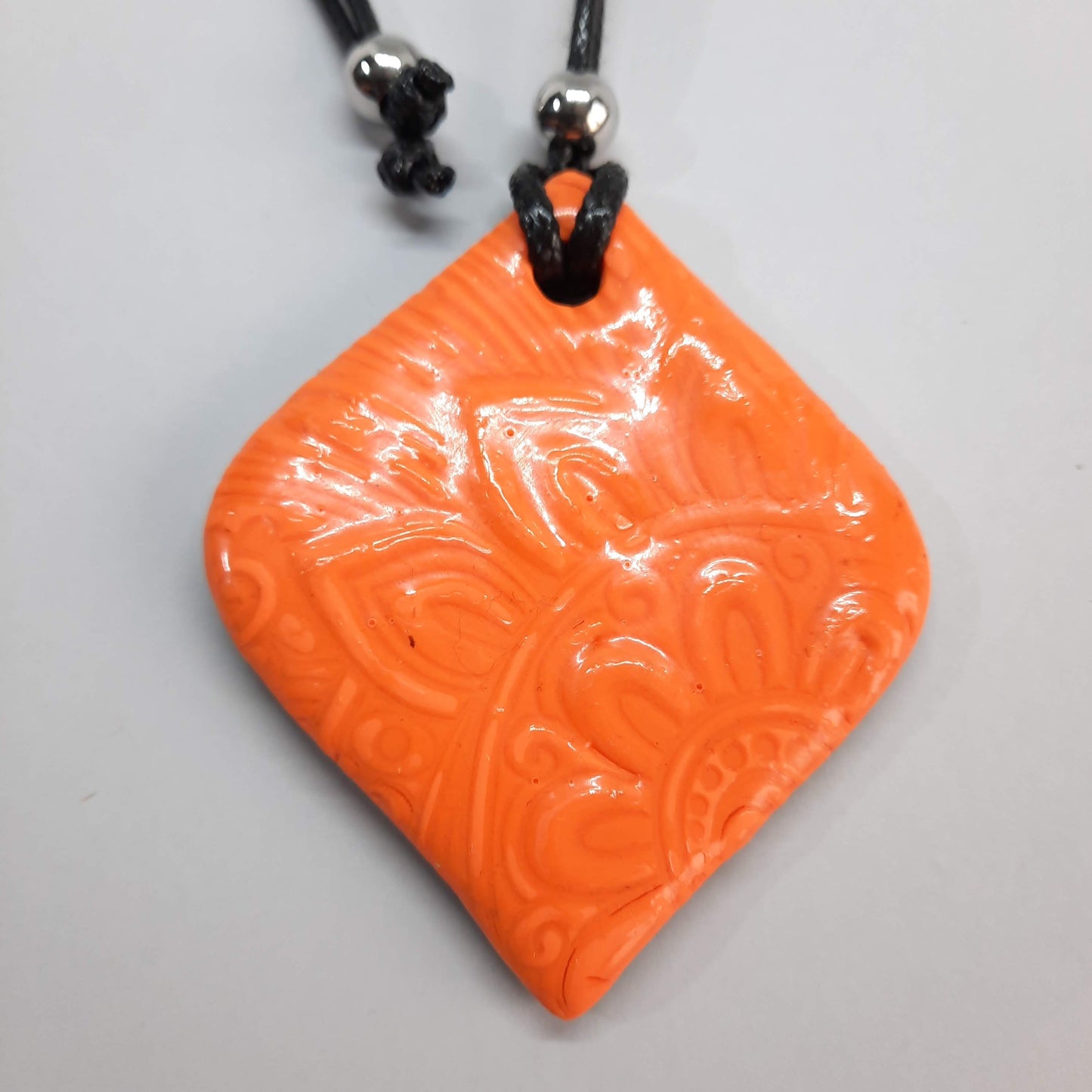 Colgante India Grande Naranja