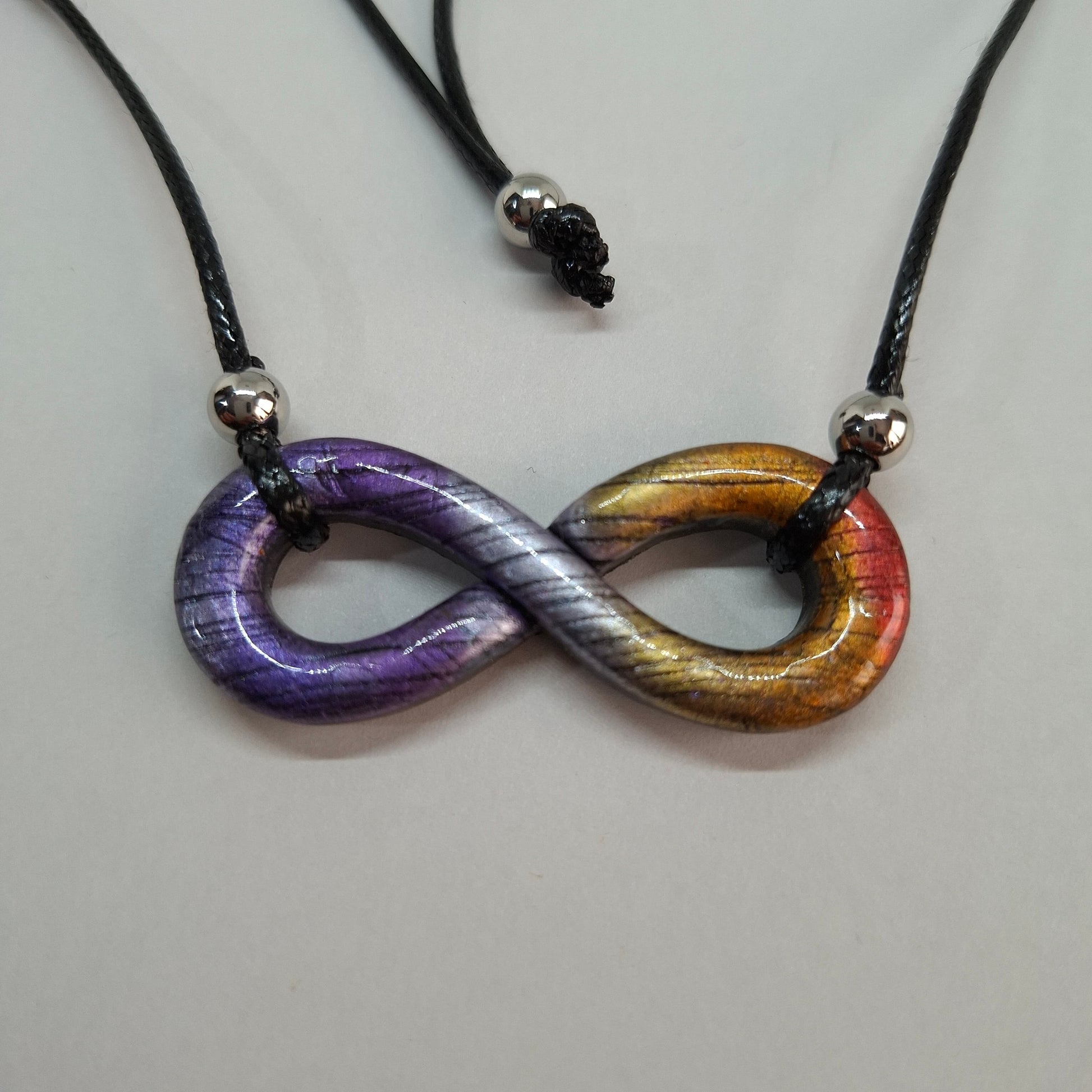 Colgante Infinito Labradorita Violeta