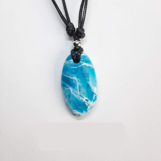 Colgante Iris Aguamarina