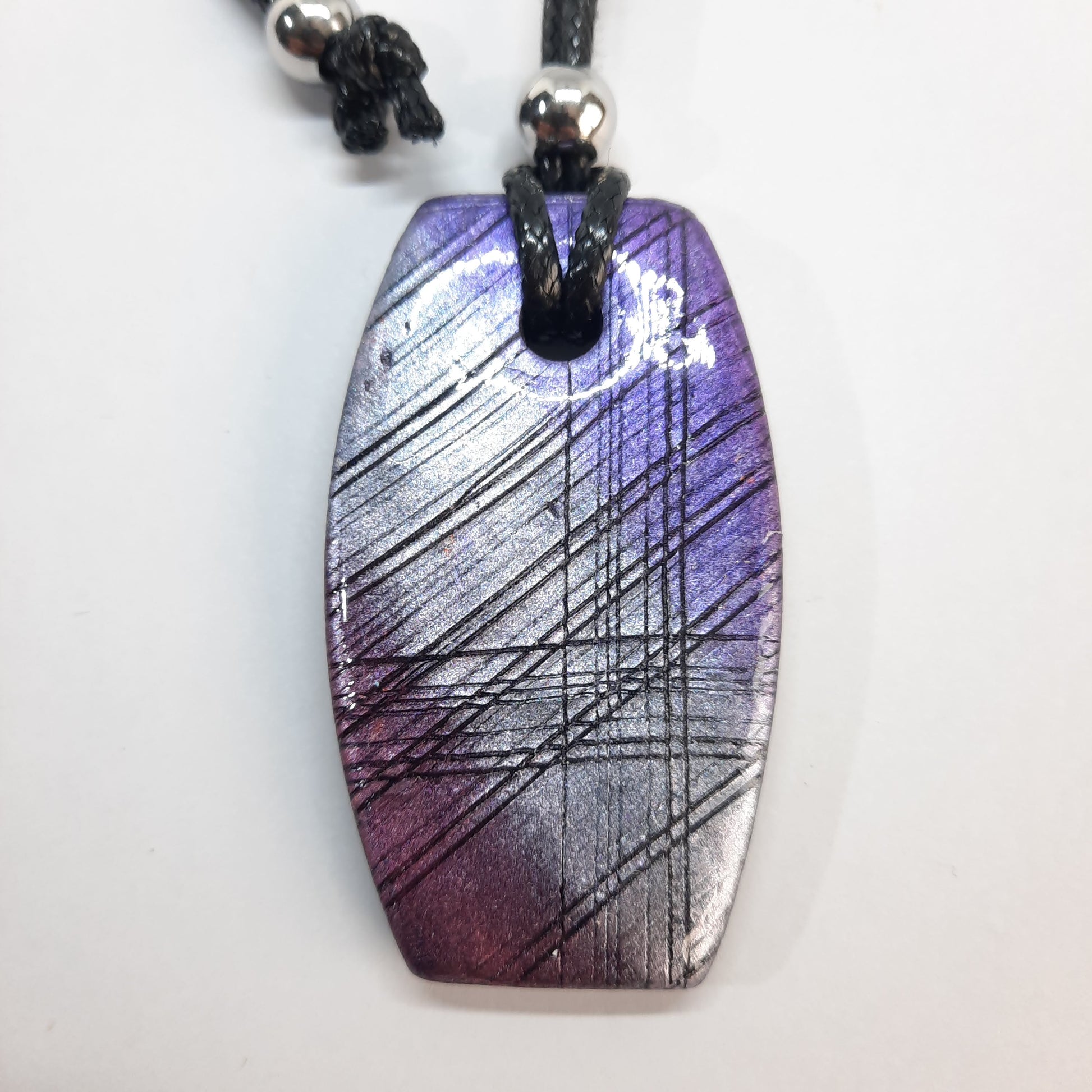 Colgante Moderno Labradorita Violeta