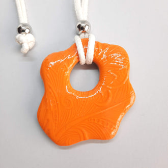 Colgante Nube Grande Naranja