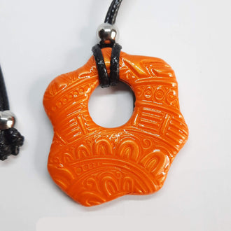 Colgante Nube Grande Naranja