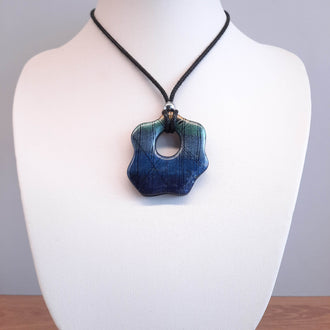 Colgante Nube Labradorita Azul