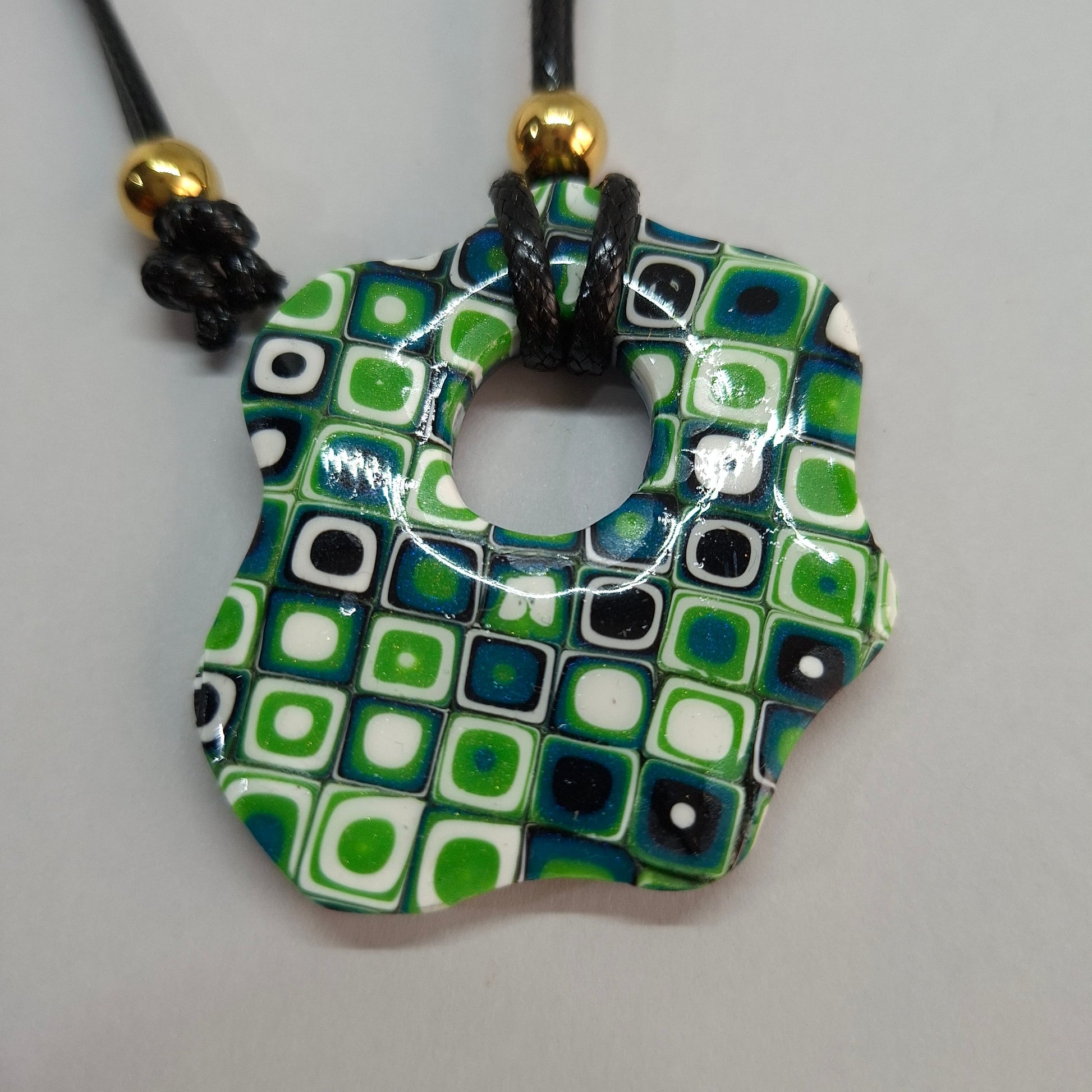 Colgante Nube Mosaico Verde