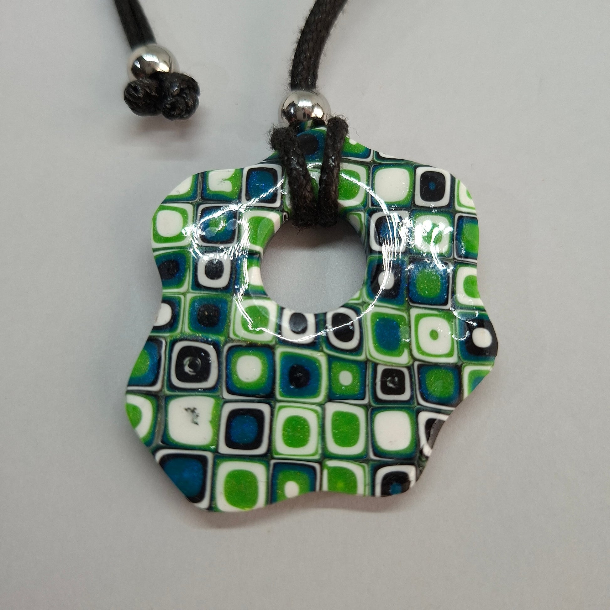 Colgante Nube Mosaico Verde