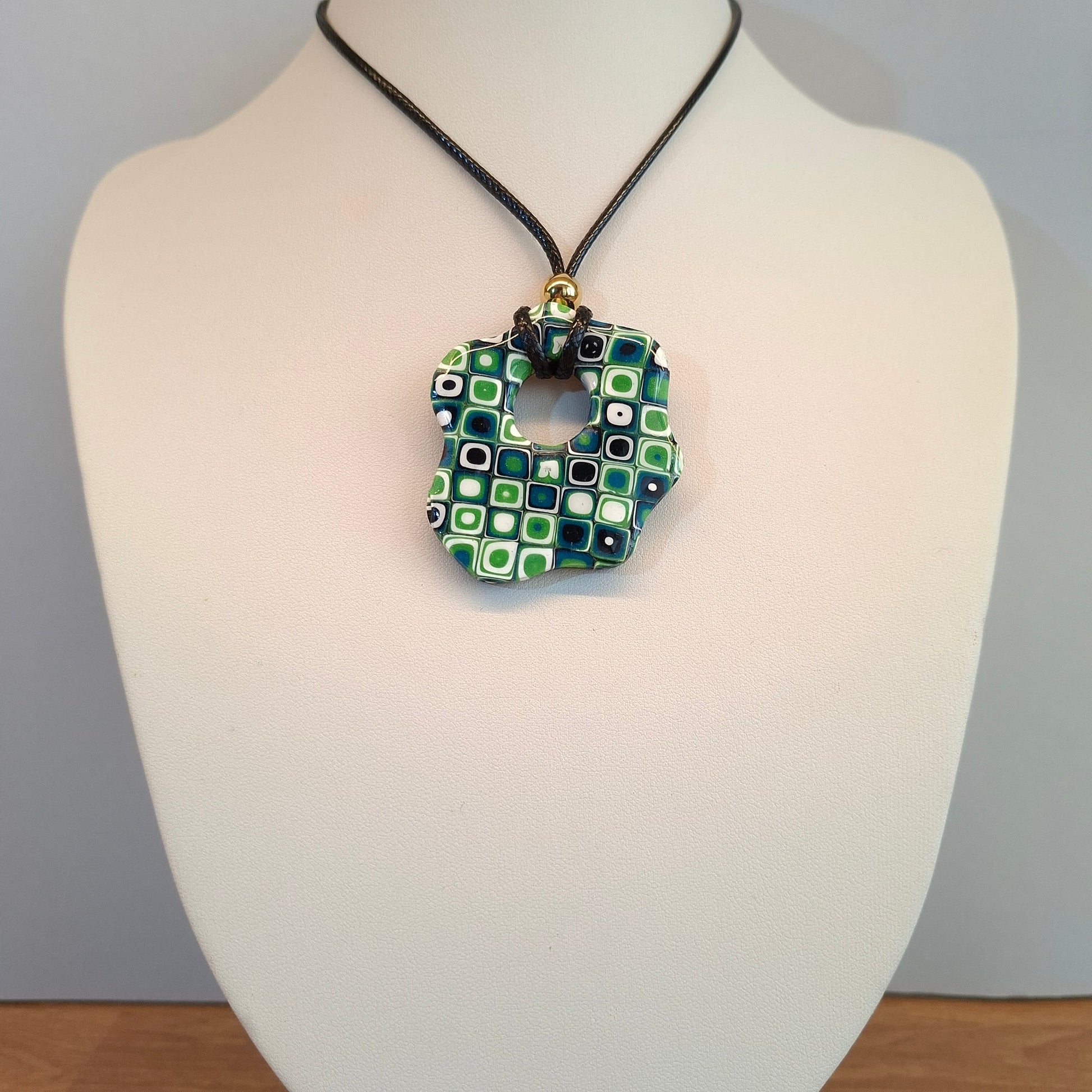 Colgante Nube Mosaico Verde