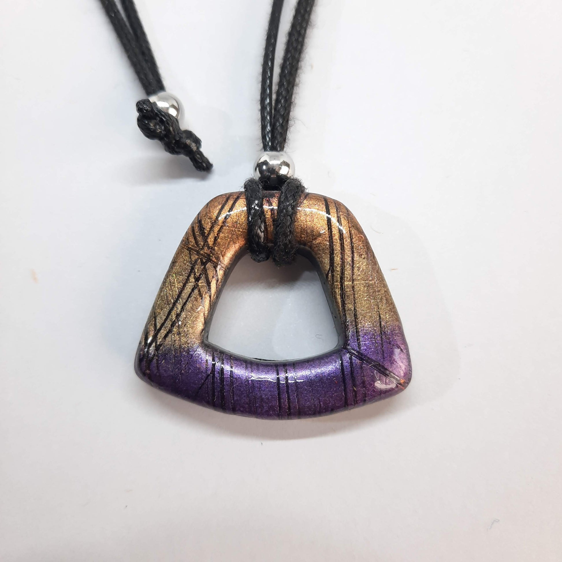 Colgante Osaka Pequeño Labradorita Violeta