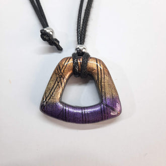 Colgante Osaka Pequeño Labradorita Violeta