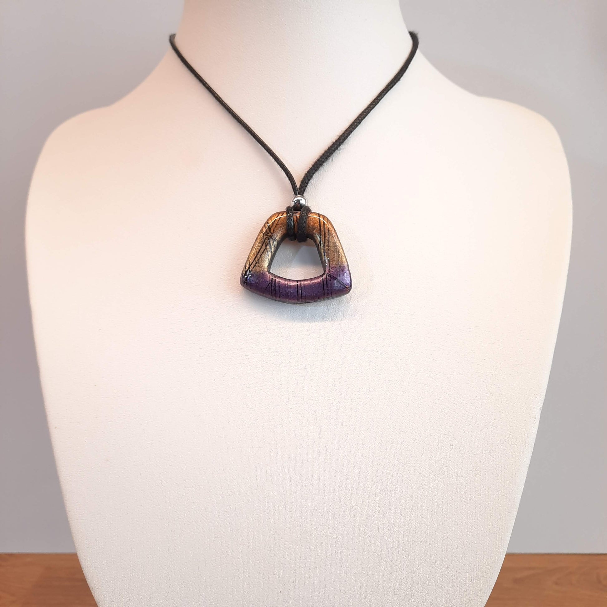 Colgante Osaka Pequeño Labradorita Violeta