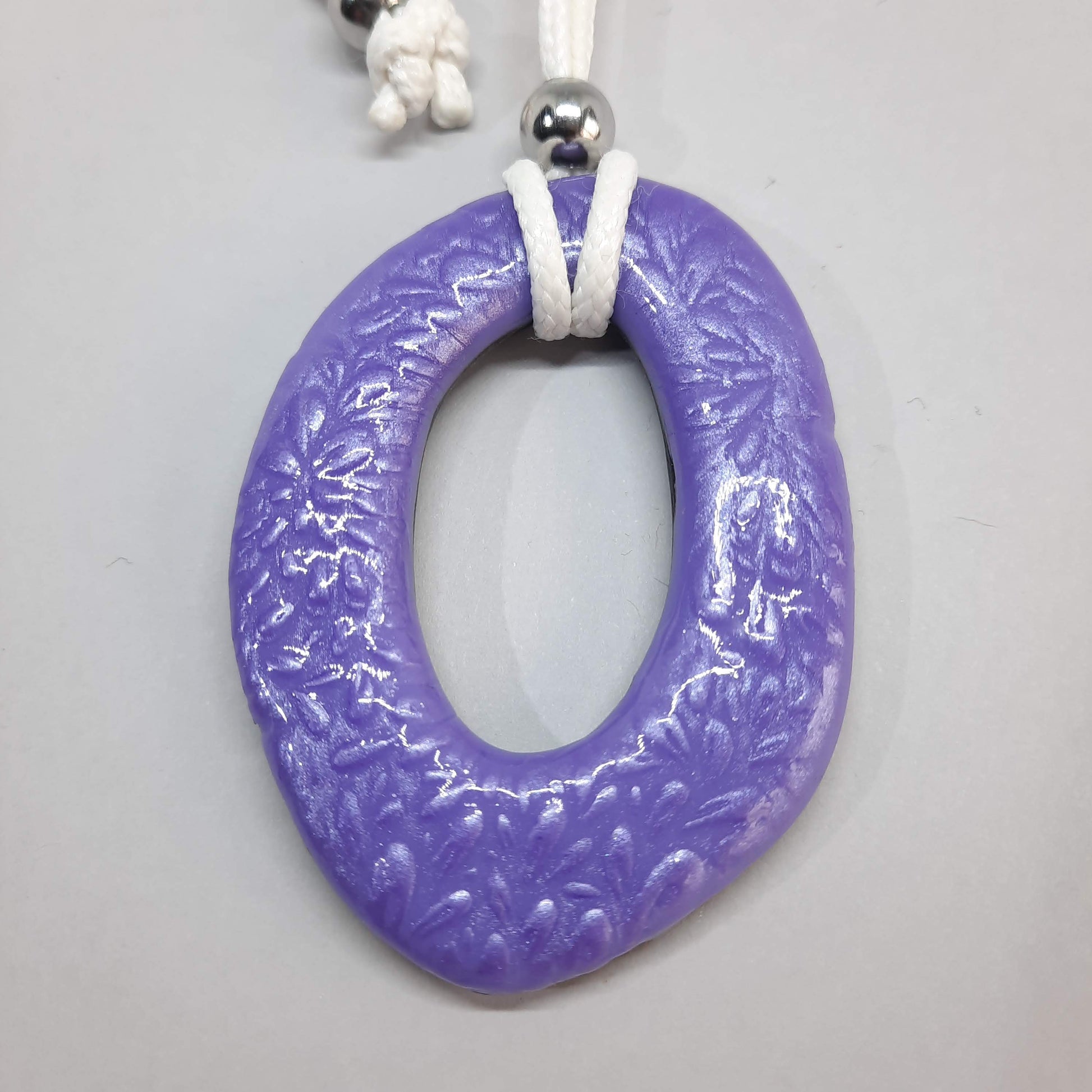 Colgante Ovalado Lila