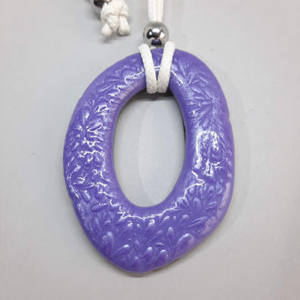 Colgante Ovalado Lila