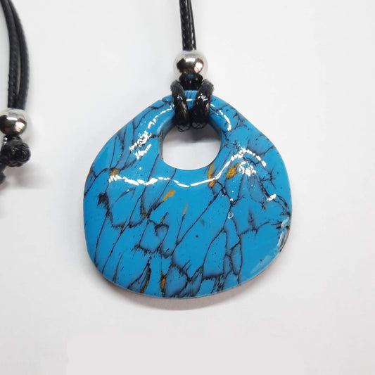 Colgante Palma Turquesa