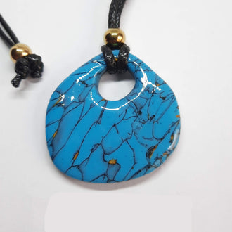 Colgante Palma Turquesa