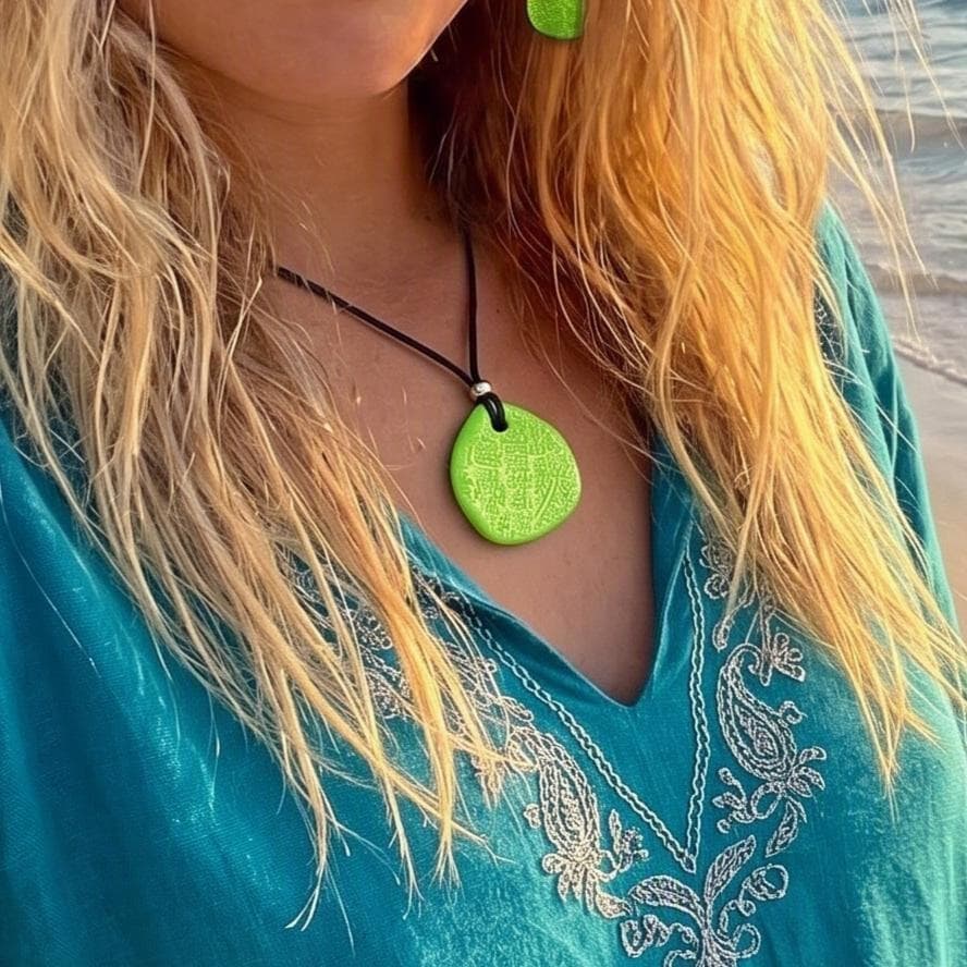 Colgante Palma Verde
