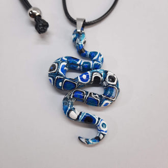 Colgante Serpiente Pasión Azul