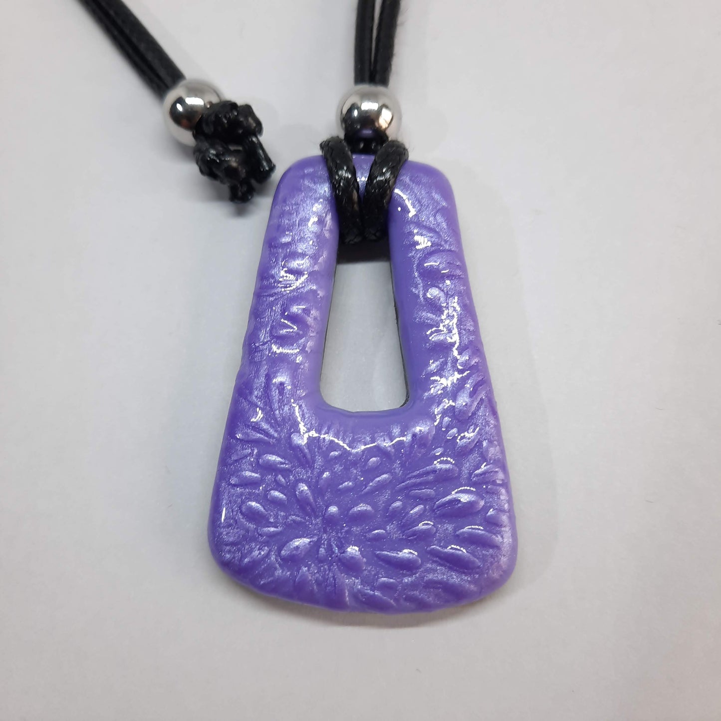 Colgante Trapecio Grande Lila