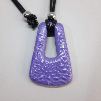 Colgante Trapecio Grande Lila