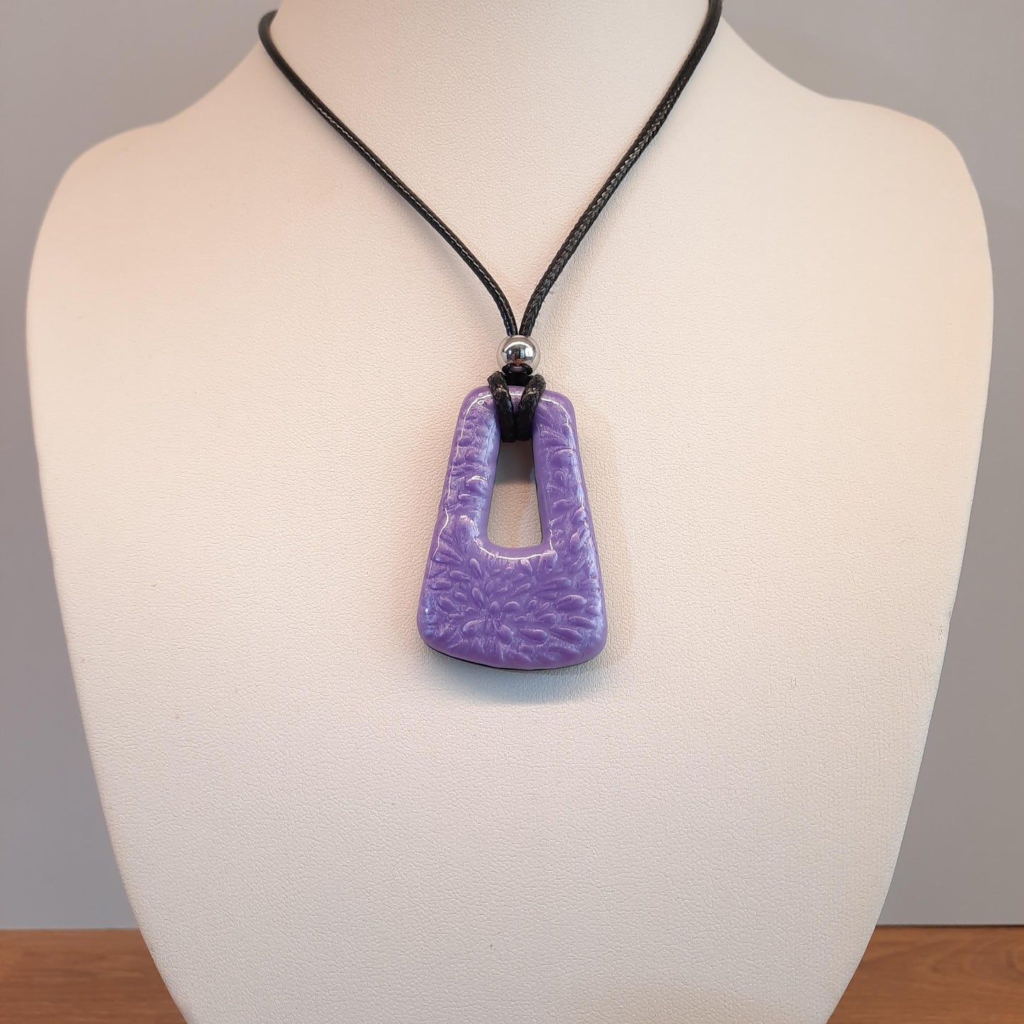 Colgante Trapecio Grande Lila