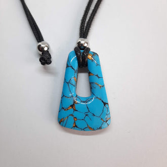 Colgante Trapecio Mediano Turquesa