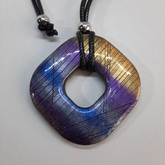 Colgante Valencia Labradorita Violeta