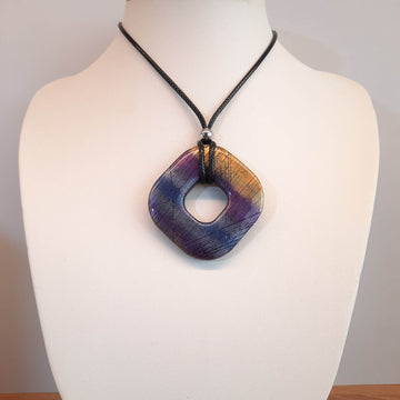 Colgante Valencia Labradorita Violeta