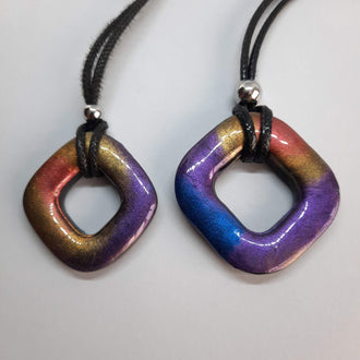 Colgantes Canarias Labradorita Violeta