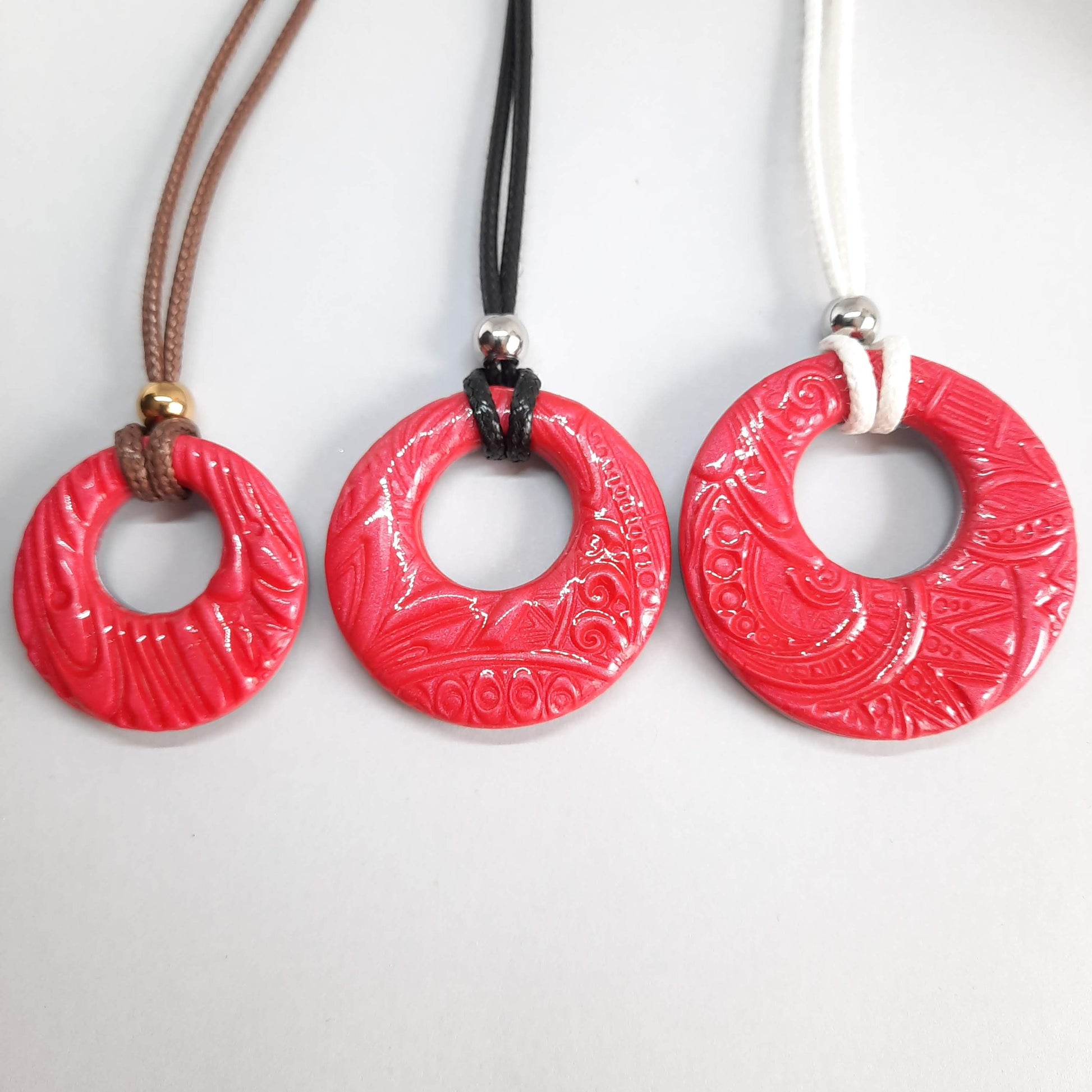 Colgantes Circulo Rojos