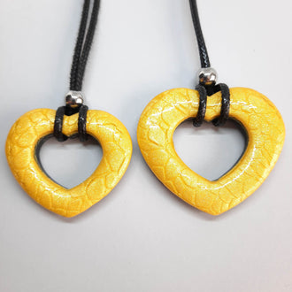 Colgantes Corazón Alma Amarillo