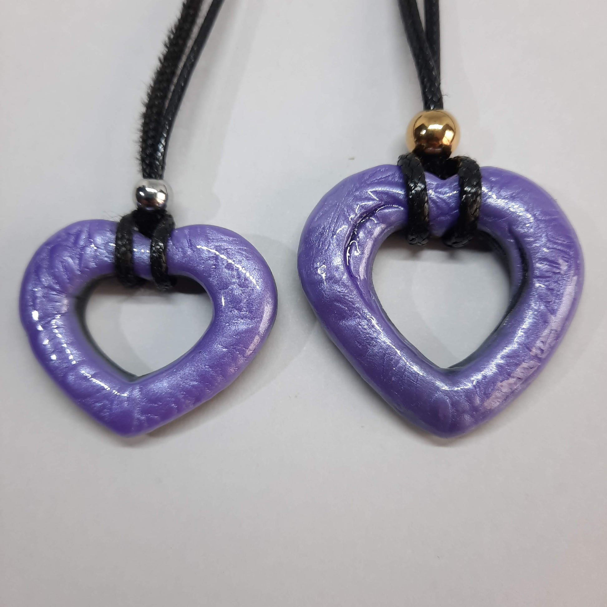 Colgantes Corazón Alma Lila