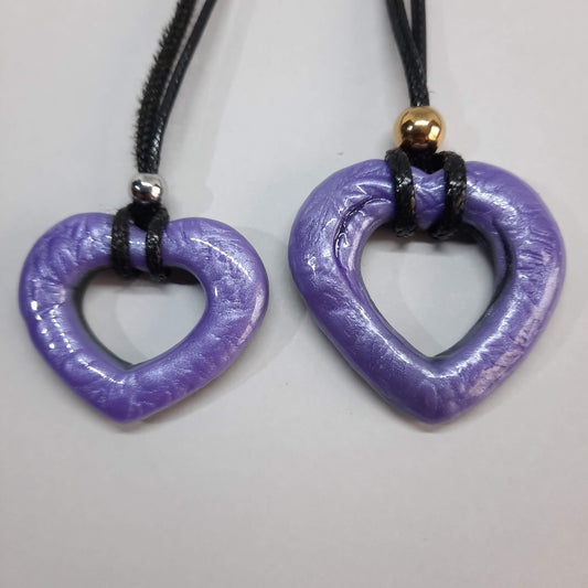 Colgantes Corazón Alma Lila