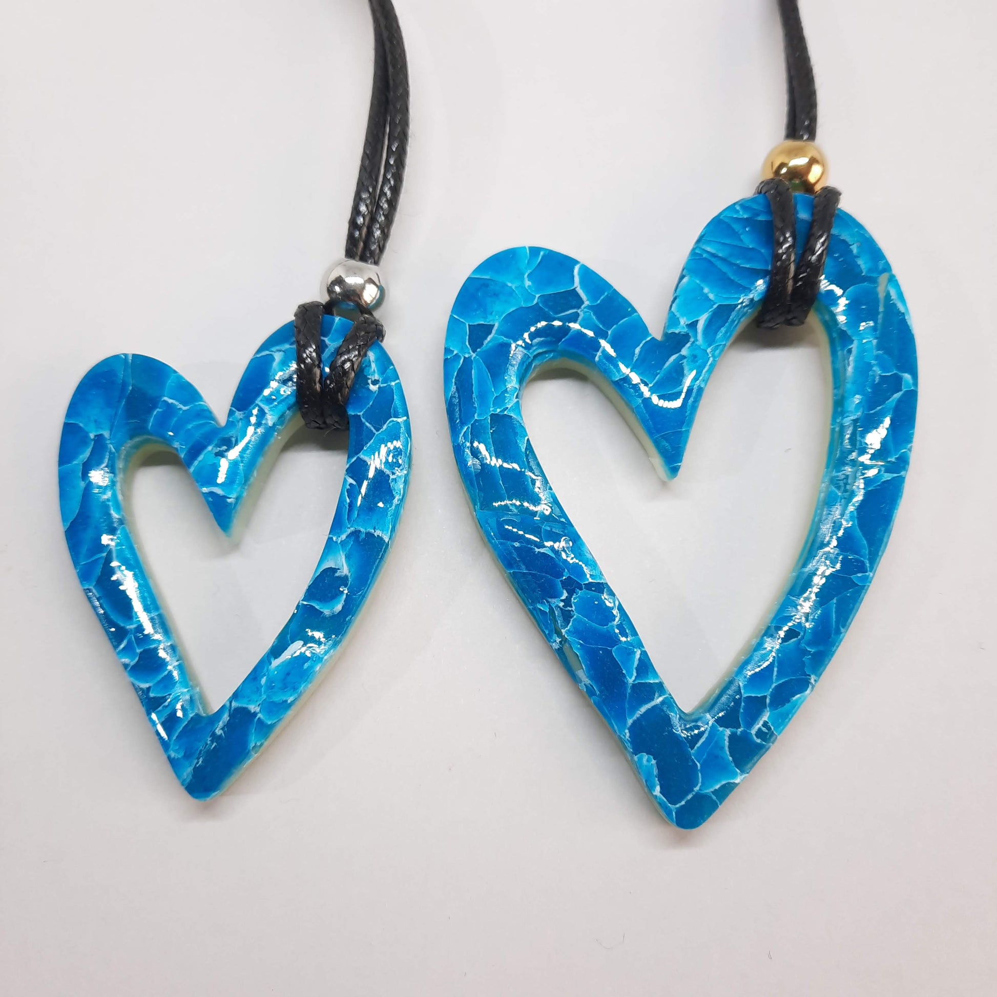 Colgantes Corazón Hueco Aguamarina