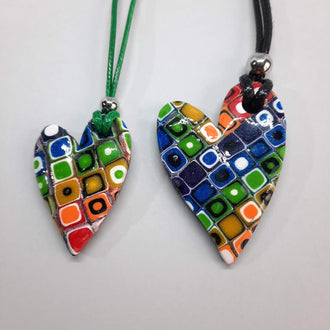 Colgantes Corazón Pleno Arcoíris