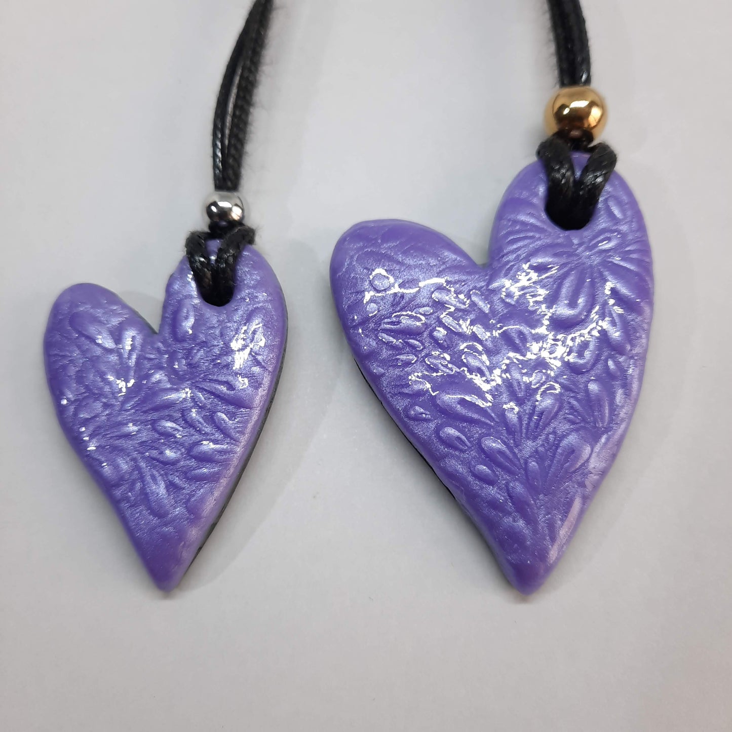 Colgantes Corazón Pleno Lila