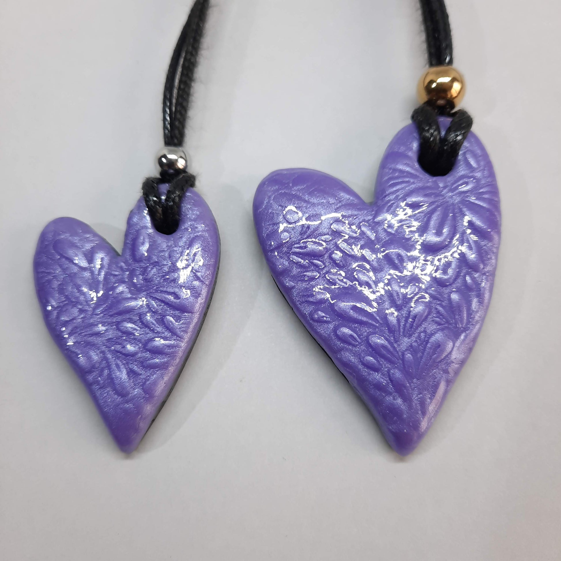 Colgantes Corazón Pleno Lila