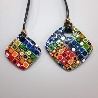 Colgantes Cuadrado Arcoíris