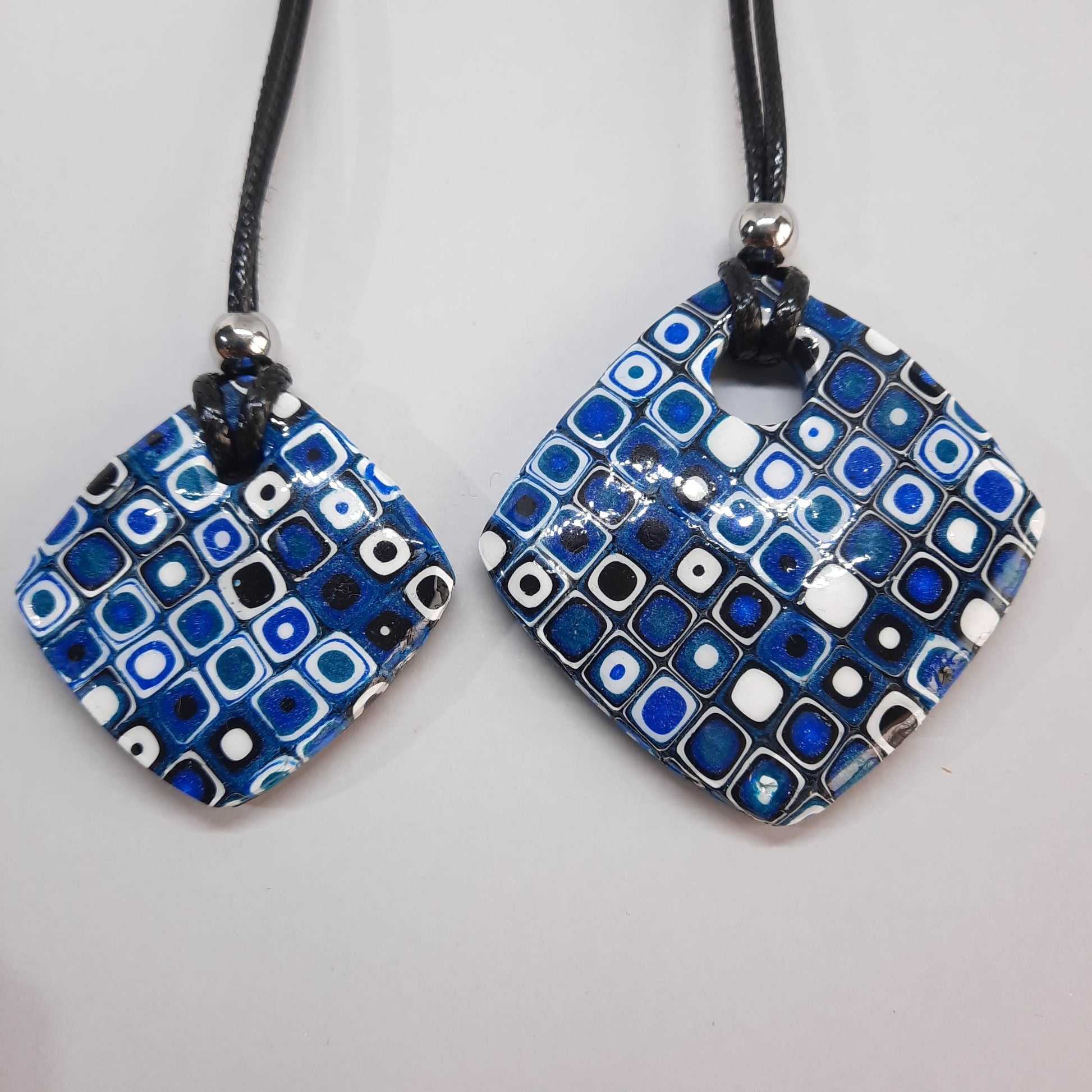 Colgantes Cuadrados Pasión Azul
