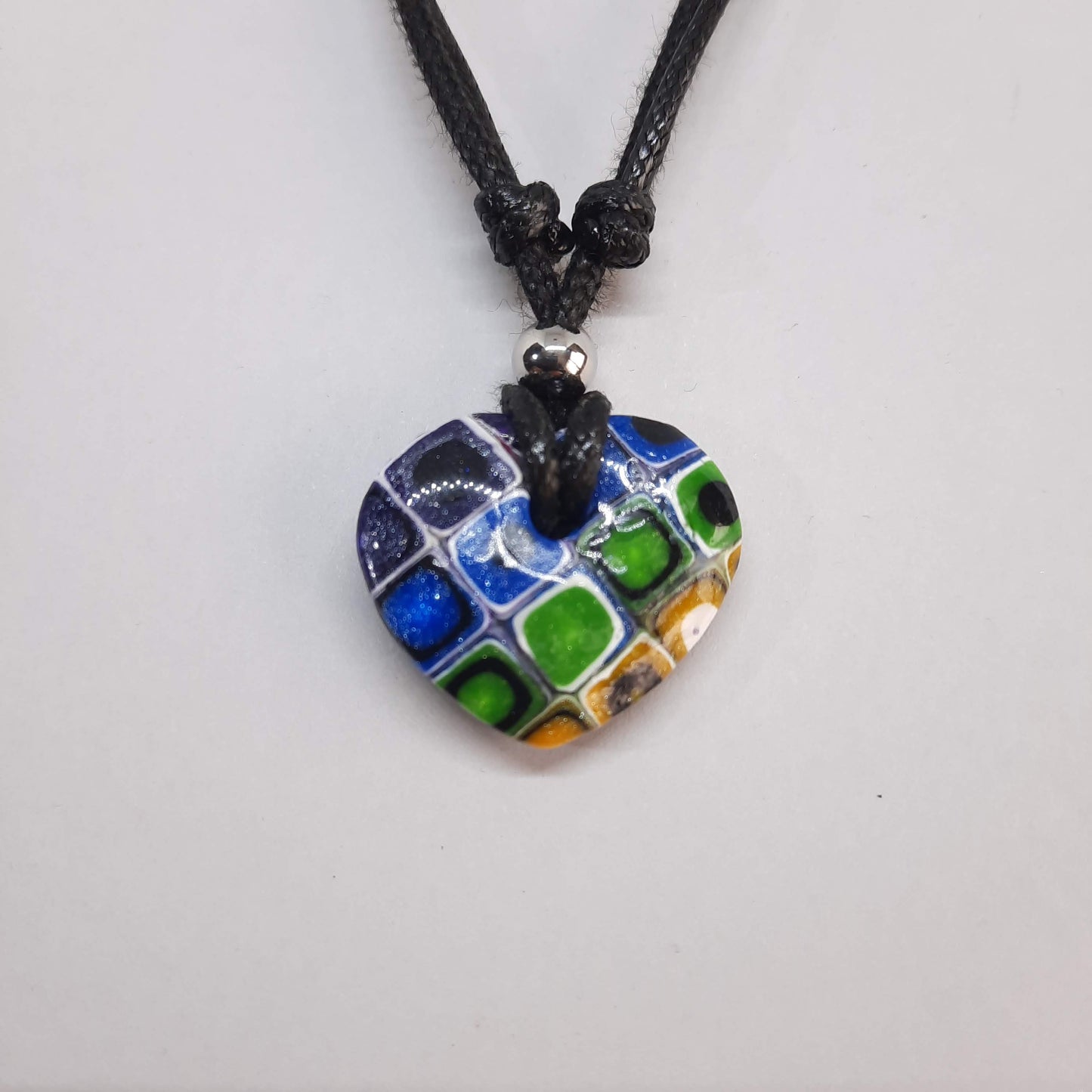 Gargantilla Con Colgante Corazón Ancho Arcoíris