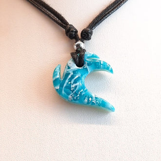 Gargantilla con Colgante Ola Aguamarina