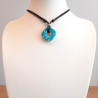 Gargantilla Con Colgante Valencia Aguamarina