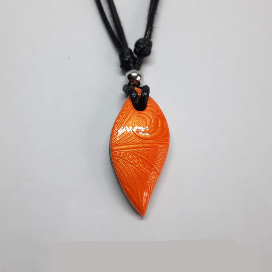 Gargantilla Con Colgante Barcelona Naranja