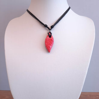 Gargantilla Con Colgante Barcelona Rojo